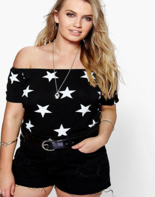 Emilia Top Bandeau Printed Stars,fr