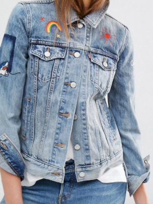 Levi's---Veste-en-jean-avec-empiècement-brodé