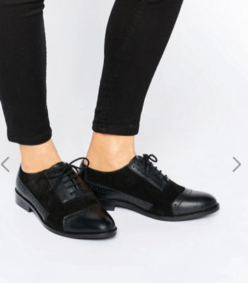 ASOS - MAKE-UP- Chaussures richelieu en cuir coupe large