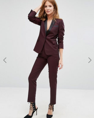 Asos - Millie Mackintosh - Pantalon cigarette taille haute