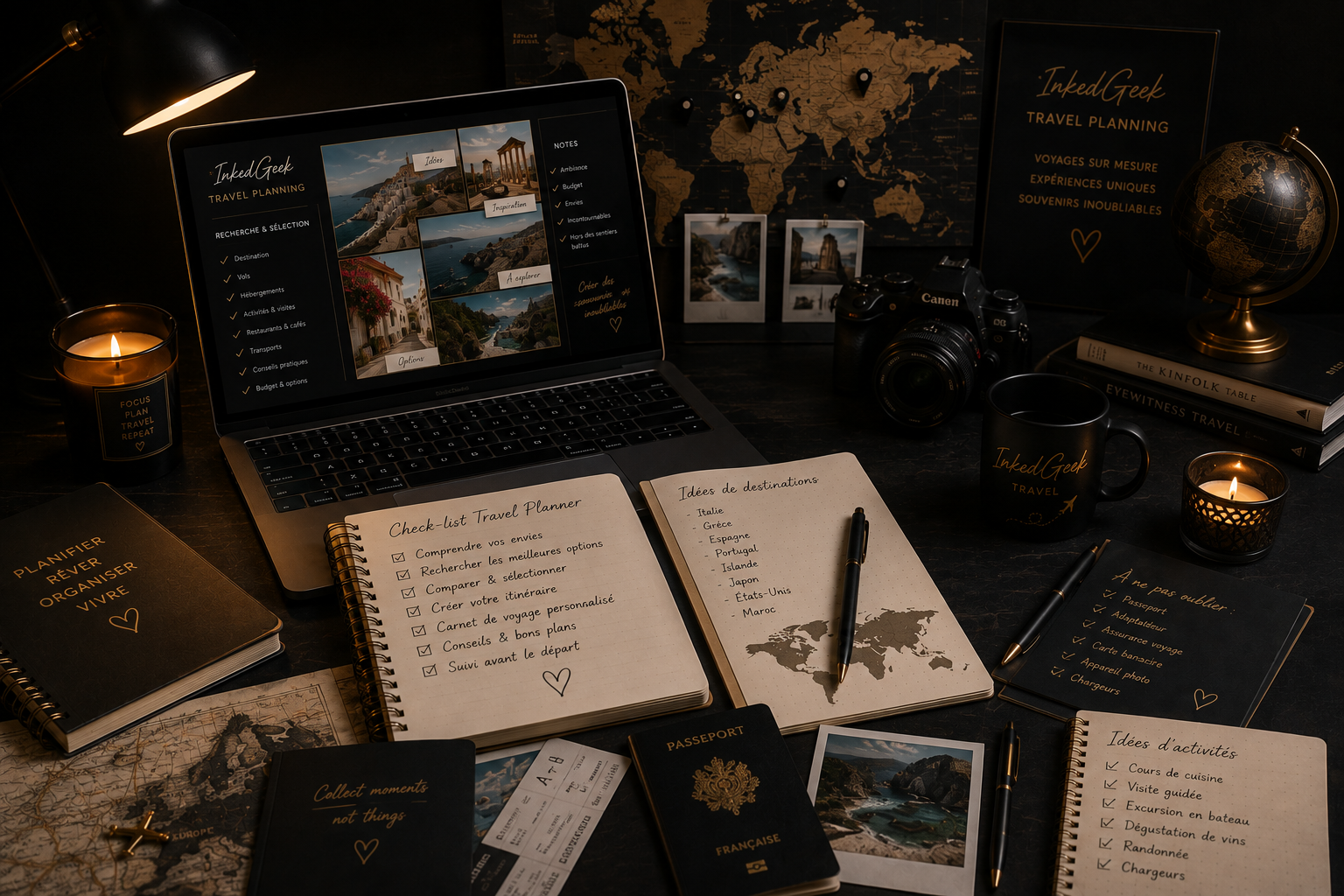 Travel Planner organisant un voyage sur mesure pour InkedGeek Travel Planning