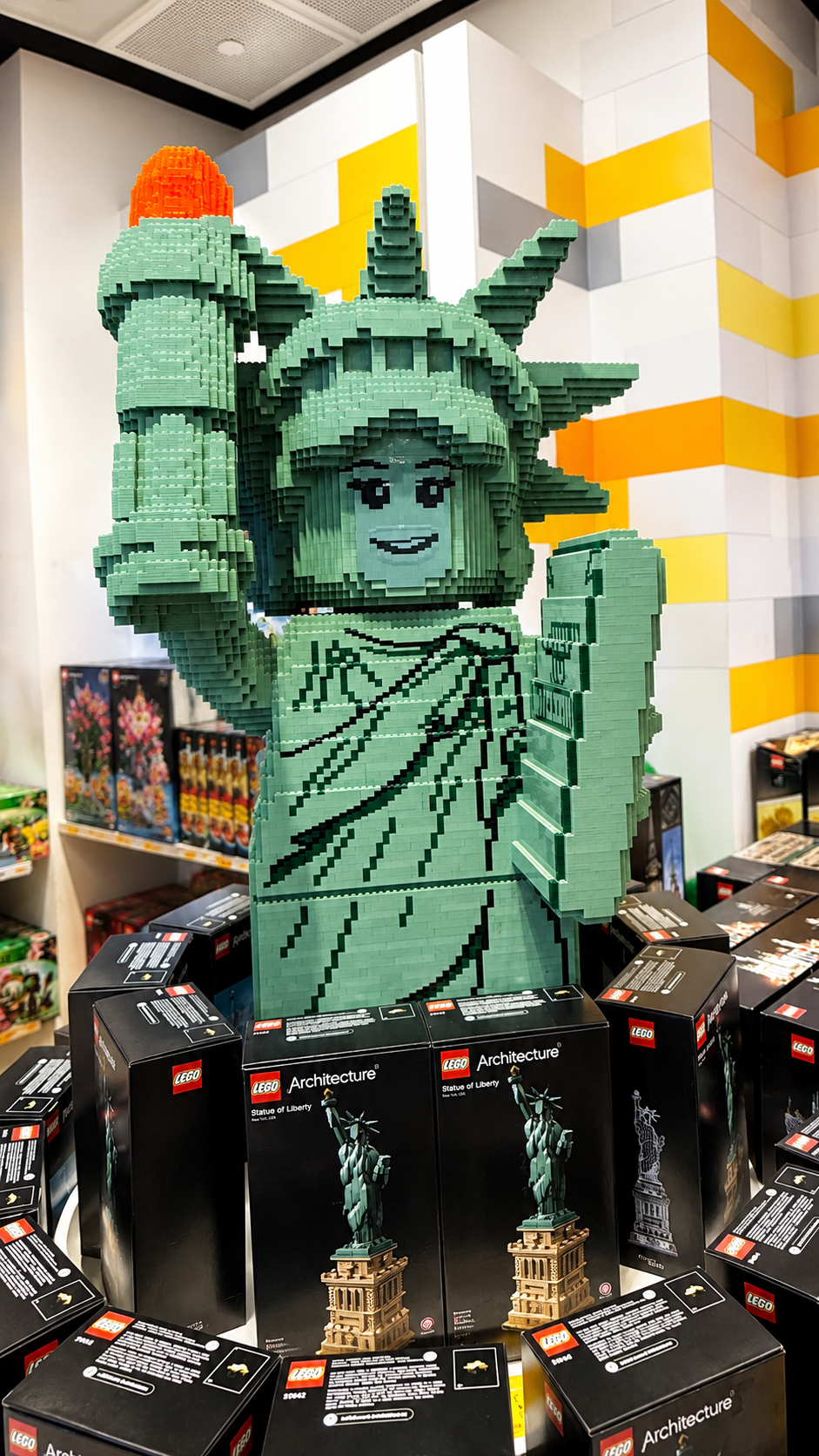 Statue de la Liberté en LEGO au LEGO Store de New York
